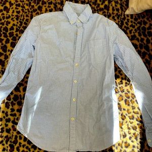 Classic blue & white striped button down by GAP